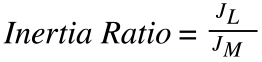 Inertia Ratio Equation