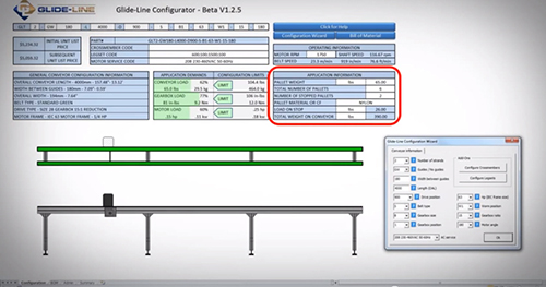 Glide-Line Conveyor Software