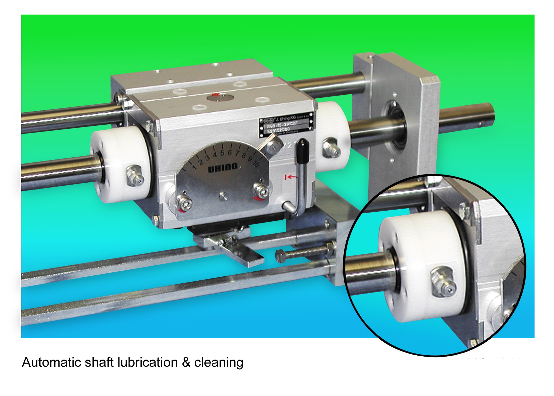 Amacoil-linear-drive-has-automatic-lubrication