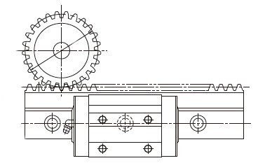 Profiled Rail Rack & Pinion