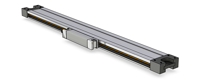 high-precision glass encoder scale with guided sensor head