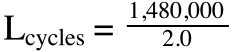 screw life in machine cycles