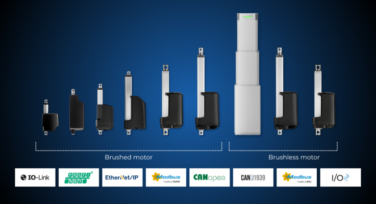 LINAK adds integrated control to linear motion actuators